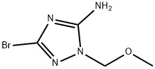 3-溴-1-(甲氧基甲基)-1H-1,2,4-三唑-5-胺 结构式