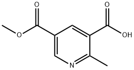 5-(甲氧羰基)-2-甲基烟酸 结构式
