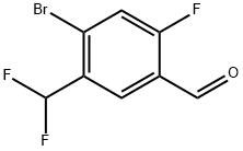 Benzaldehyde, 4-bromo-5-(difluoromethyl)-2-fluoro- 结构式