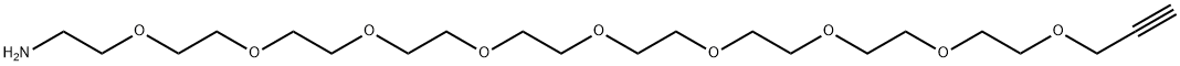 PROPARGYL-PEG9-AMINE 结构式