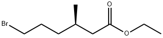 (R)-6-溴-3-甲基己酸乙酯 结构式