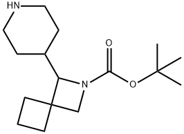 TERT-BUTYL 1-(PIPERIDIN-4-YL)-2-AZASPIRO[3.3]HEPTANE-2-CARBOXYLATE 结构式