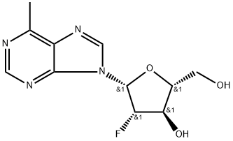 6-Methylpurine-2'-deoxy-2'-fluoro-beta-D-arabinoriboside 结构式