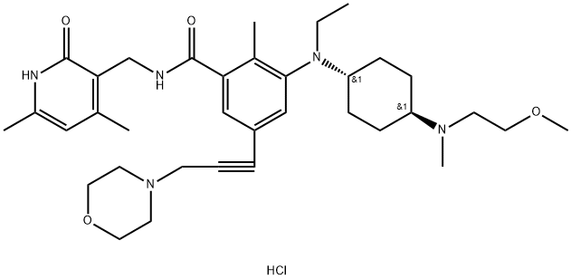 化合物 EPZ011989 HCL 结构式