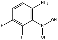 6-氨基-2,3-二氟苯硼酸 结构式