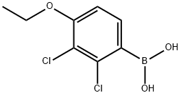 (2,3-二氯-4-乙氧基苯基)硼酸 结构式