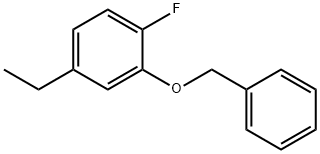 2-(苄氧基)-4-乙基-1-氟苯 结构式