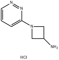 1-(哒嗪-3-基)氮杂环丁烷-3-胺二盐酸盐 结构式
