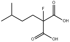 2-氟-2-(3-甲基丁基)丙二酸 结构式