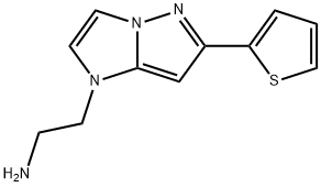 1H-Imidazo[1,2-b]pyrazole-1-ethanamine, 6-(2-thienyl)- 结构式