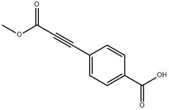 4-(3-甲氧基-3-氧代丙-1-炔-1-基)苯甲酸 结构式