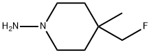 1-氨基-4-(氟甲基)-4-甲基哌啶 结构式