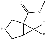 3-Azabicyclo[3.1.0]hexane-1-carboxylic acid, 6,6-difluoro-, methyl ester 结构式