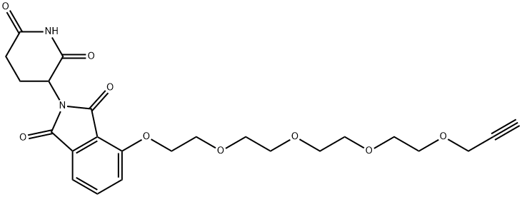 Thalidomide-O-PEG4-Propargyl 结构式