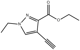 ethyl 1-ethyl-4-ethynyl-1H-pyrazole-3-carboxylate 结构式