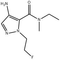 4-amino-N-ethyl-1-(2-fluoroethyl)-N-methyl-1H-pyrazole-5-carboxamide 结构式