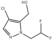 4-chloro-1-(2,2-difluoroethyl)-1H-pyrazol-5-yl]methanol 结构式