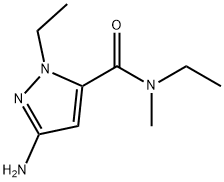 3-amino-N,1-diethyl-N-methyl-1H-pyrazole-5-carboxamide 结构式