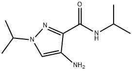 4-amino-N,1-diisopropyl-1H-pyrazole-3-carboxamide 结构式