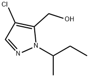 (1-sec-butyl-4-chloro-1H-pyrazol-5-yl)methanol 结构式
