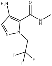 4-amino-N-methyl-1-(2,2,2-trifluoroethyl)-1H-pyrazole-5-carboxamide 结构式