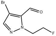 4-bromo-1-(2-fluoroethyl)-1H-pyrazole-5-carbaldehyde 结构式