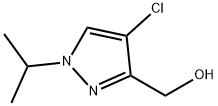 (4-chloro-1-isopropyl-1H-pyrazol-3-yl)methanol 结构式