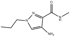 4-amino-N-methyl-1-propyl-1H-pyrazole-3-carboxamide 结构式