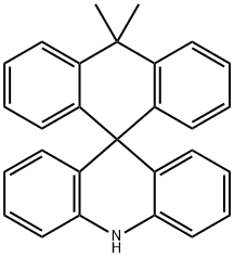 10',10'-二甲基-10H,10'H-螺[吖啶-9,9'-蒽] 结构式