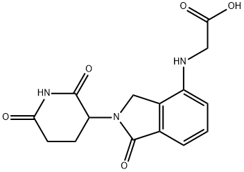 2-((2-(2,6-二氧代哌啶-3-基)-1-氧代异吲哚啉-4-基)氨基)乙酸 结构式