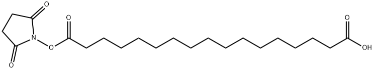 17-((2,5-二氧代吡咯烷-1-基)氧基)-17-氧代十七烷酸 结构式