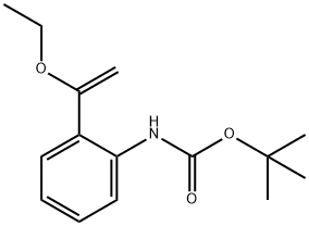 tert-butyl (2-(1-ethoxyvinyl)phenyl)carbamate 结构式