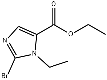 1H-Imidazole-5-carboxylic acid, 2-bromo-1-ethyl-, ethyl ester 结构式