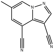 Pyrazolo[1,5-a]pyridine-3,4-dicarbonitrile, 6-methyl- 结构式