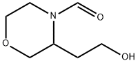 4-Morpholinecarboxaldehyde,3-(2-hydroxyethyl)- 结构式