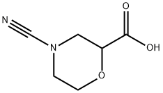 2-Morpholinecarboxylic acid, 4-cyano- 结构式