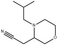 3-Morpholineacetonitrile, 4-(2-methylpropyl)- 结构式