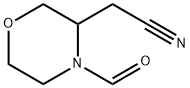 3-Morpholineacetonitrile, 4-formyl- 结构式