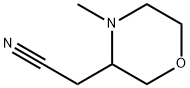 3-Morpholineacetonitrile, 4-methyl- 结构式