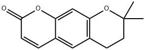 2H,6H-Benzo[1,2-b:5,4-b']dipyran-2-one, 7,8-dihydro-8,8-dimethyl- 结构式