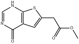 2-(4-氧代-3,4-二氢噻吩并[2,3-D]嘧啶-6-基)乙酸甲酯 结构式
