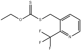 O-乙基 S-((2-(三氟甲基)吡啶-3-基)甲基)二硫代碳酸酯 结构式