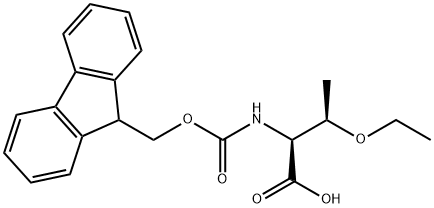 N-(((9H-芴-9-基)甲氧基)羰基)-O-乙基-L-苏氨酸 结构式