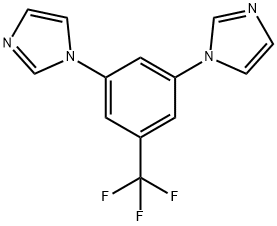 1,1-(5-(三氟甲基)-1,3-亚苯基)双(1H-咪唑) 结构式