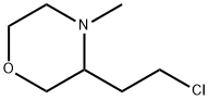 Morpholine, 3-(2-chloroethyl)-4-methyl- 结构式