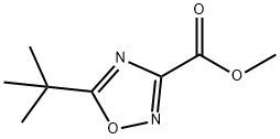 5-(叔丁基)-1,2,4-噁二唑-3-羧酸甲酯 结构式