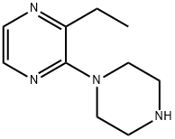 Pyrazine, 2-ethyl-3-(1-piperazinyl)- 结构式