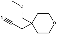 2-[4-(methoxymethyl)oxan-4-yl]acetonitrile 结构式