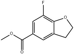 methyl 7-fluoro-2,3-dihydrobenzofuran-5-carboxylate 结构式