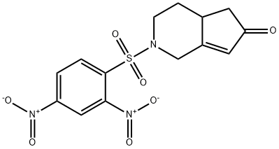 6H-Cyclopenta[c]pyridin-6-one, 2-[(2,4-dinitrophenyl)sulfonyl]-1,2,3,4,4a,5-hexahydro- 结构式